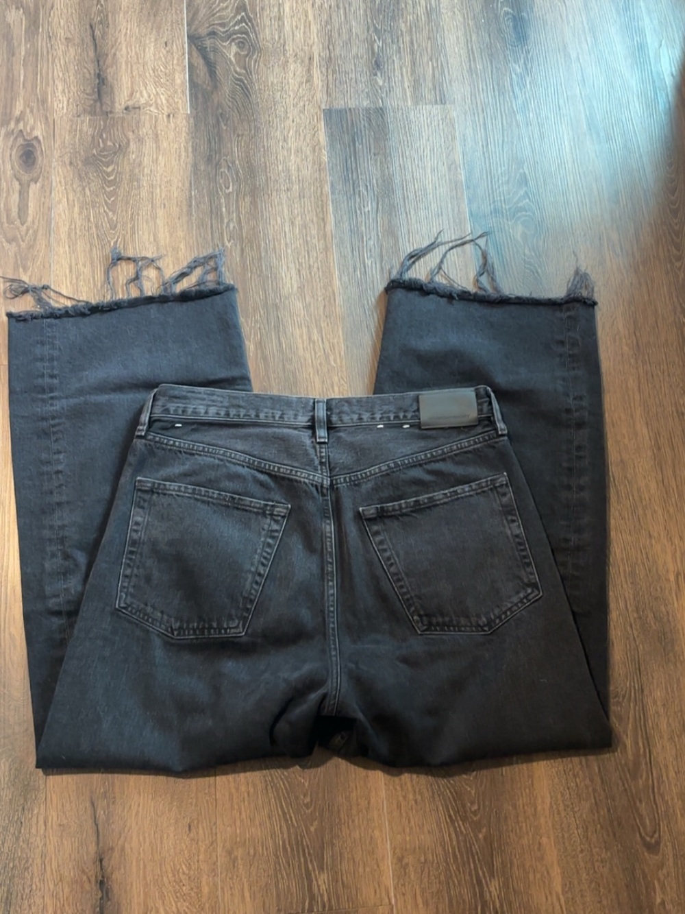 Citizens of Humanity Ayla Raw Edge black Wide Leg jeans size 30 - Picture 2 of 9